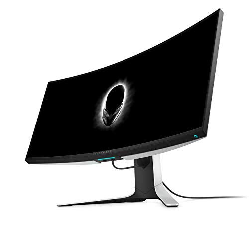 Image of Dell Alienware 34 inch (86.36cm) Curved 3440 x 1440 Pixels WQHD Gaming Monitor with HDMI and DP Ports, IPS Panel, 120Hz, 2ms, NVIDIA G-Sync, Tilt, Swivel, Height-Adjustable - AW3420DW (Black)