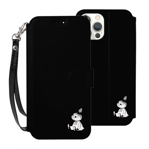 For ムーミン iPhone SE (第2世代/第3世代) iphone7 iphone8 iphone 6/6S 用 ケース 手帳型 高級puレザー 横置き機能 財布型 プレミアムレザーウォレットケース, マグネット式 3カードスロット&1ポケット ス