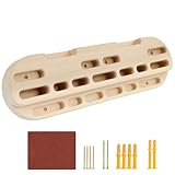 Rock Climbing Hangboard Training, Rock Climbing Fingerboard Door-Mounted Training Station, Equipped with Grip Points, Slopes, and Edges, Used As A Pull-Up Bar for Hanging and Finger Strength Training