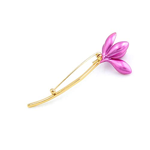 Broche fleur pour femmes en 3 couleurs au style d'automne élégant