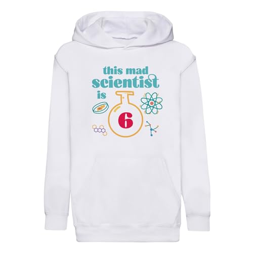 Cadeau anniversaire 6 ans sweat à capuche science pour enfant