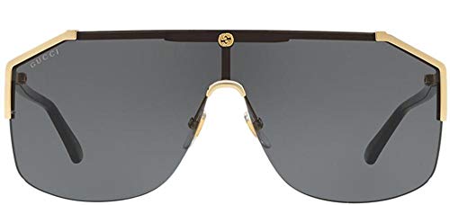 GUCCI SUNGLASSES GG0291S GOLD-BLACK-GREY 99 MENS