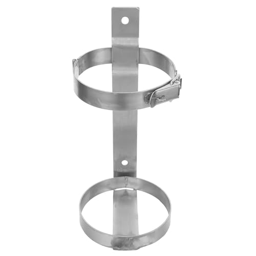 Soporte de extintor OUNONA para evitar caídas: acero inoxidable de 3kg resistente