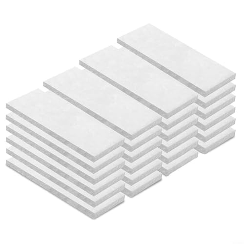 Vacumist Bioethanol Sponge Fireplace Accessories Indoor Ethanol Fireplace Burners Wool,Easy-to-Cut Insulation Blanket Material,5 Large + 24 Small Pieces(2 * 4.7in)