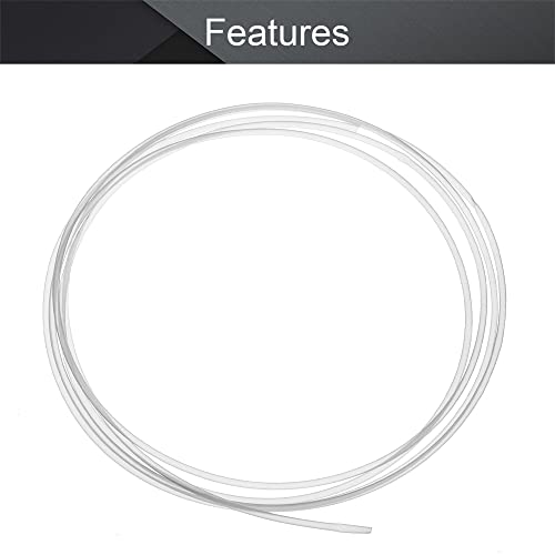 Image of Othmro PTFE Teflon Bowden Tube 6.56ft-1.8mm ID x 2.2mm OD-Milky White Connector Tubing for 3D Printer-1PCS