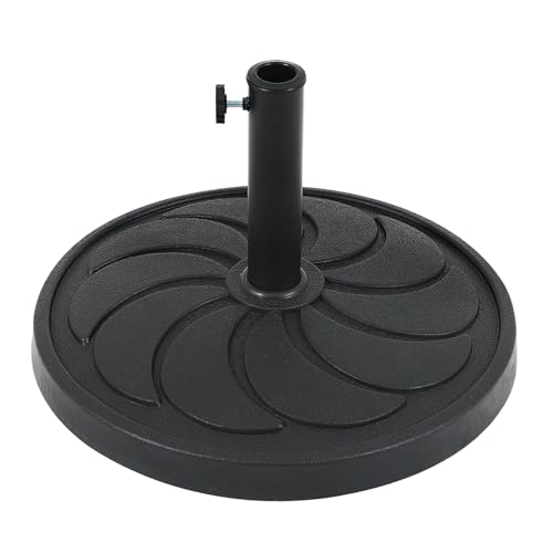 COBANA Patio Umbrella Base, 40lbs Outdoor Heavy Duty Resin Umbrella Stand for Garden, Backyard, Porch, Balcony, Black