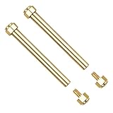 Ewatchparts STRAP SCREW & TUBE (PINS) COMPATIBLE WITH MICHAEL KORS MK5128 MK5896 MK5353 MK5354 19MM GOLD