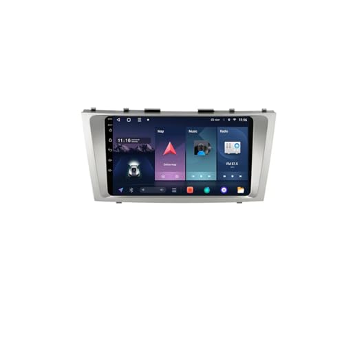 Android 13 2 DIN Pantalla Táctil Radio de 9' para Toyota Camry 40 50 2006-2011 Radio Coche con Navegación GPS Bluetooth Radio FM Cámara Trasera Multimedia Pantalla para Coche(A6 6+128G)