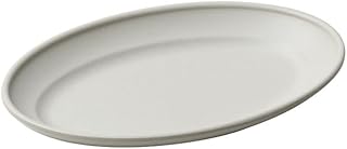 ideaco (イデアコ) 中皿 オーバル プレート 楕円 幅23cm Showa Grill M coconut white (ショウワグリル M ココナッツホワイト)