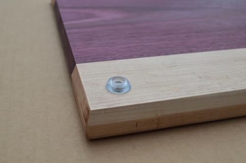 Tabla de cortar rectangular de madera Purple Heart y Maple miniatura 7
