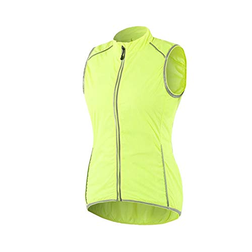 WWAIHY Damen ärmellos Fahrradweste,Radtrikot Weste Fahrradtrikot Fahrradjacke Cycling Jersey Bike Jacke Shirts,Winddicht Atmungsaktiv Radlerjacke(Size:L,Color:Grün) Cover