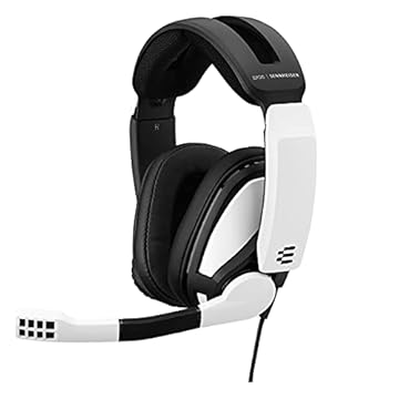 EPOS Fone de ouvido para jogos I Sennheiser GSP 301 com microfone com cancelamento de ruído, flip-to-mudo