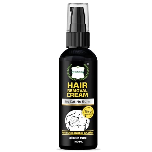 Image of Hair Removal Cream & Hair Removal Spray for Men & Women Fast & Painless, Soothing for Unwanted Coarse Pubic Hair, Suitable For All Skin Types - 100 Ml