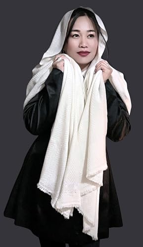 Organic Warm Soft Unisex Natural Wool Stole/Shawl MADE IN NEPAL3