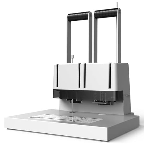 Punzonatrice manuale e rilegatrice per buoni finanziari, spessore fino a 38 mm, diametro di punzonatura 5,2 mm, ideale per presentazioni in ufficio contabilità