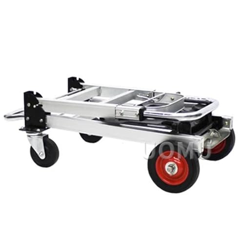 Chariot de courses en aluminium robuste à quatre roues