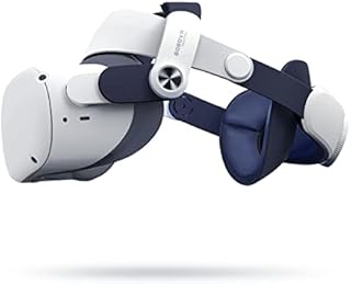 BOBOVR Pasek na głowę M2 Plus, kompatybilny z Meta Quest 2, zwiększony komfort i zmniejszenie stresu twarzy, akcesoria VR (aktualizacja M2)