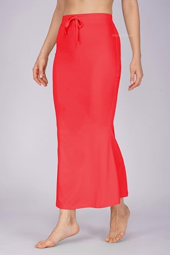 Sunehla Deal Saree Shapewear Petticoat for Women | Mermaid Style | Drawstring & Elastic Waist | Stretchable Inner Skirt (Red, X-Large) — view 4