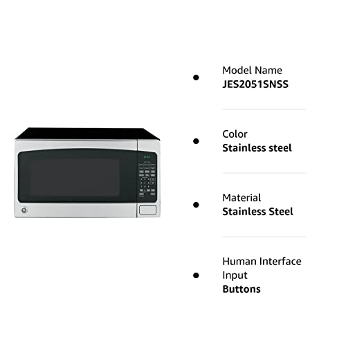 GE JES2051SNSS Countertop Microwave, 2.0, Stainless Steel at Stoves Direct