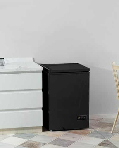 Northair Low temperature Chest Freezer - 3.5 Cu Ft with 2 Removable Baskets - Reach In Freezer Chest - 14℉ to -40℉ (ProBlack)