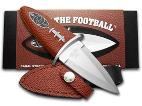 Canal Street Cutlery Co Carry The Football Leather Knife CTF10