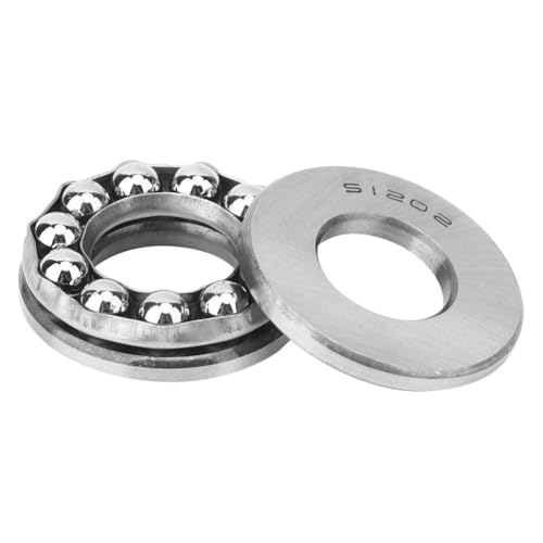 Thrust Ball Bearings, 5pcs 51202 Plane Axial Ball Bearing, Plane Axial Ball Thrust Pressure Bearing Low Noise Single Column Industrial Accessory