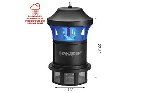 DynaTrap DT1775 1 Acre XL Mosquito and Insect Trap with AtraktaGlo Light - Black
