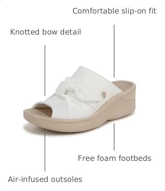 Image of BZees Women's Smile Wedge Sandal