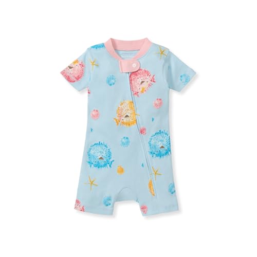 Image of Burt's Bees Baby Unisex Baby Short Sleeve Pajamas, One-piece Sleeper Romper Pjs, Snug Fit for Infants 3 to 24 Months