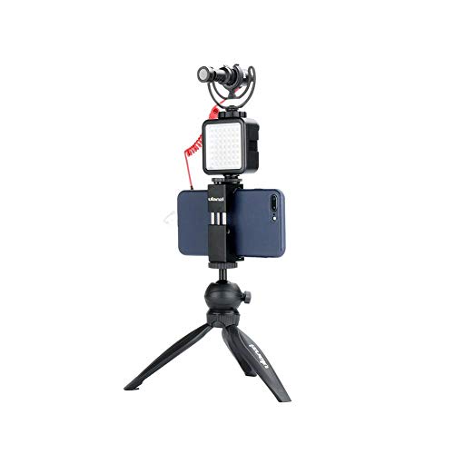 WinnerEco Luz de vídeo para celular Mini câmera de 49 LEDs, luz de vídeo para celular, regulável, lâ