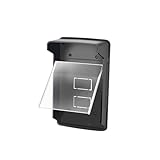 / FACAIIO Housse de pluie imperméable pour sonnette de porte en plastique pour la maison, la villa, le bureau et les lieux publics