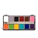 Wolfe 12 Color Palette/Face Paint Kit Essentials