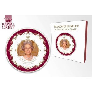 Her Majesty Queen Elizabeth II Diamond Jubilee 2012 Fine Bone China 6" Plate, sentimental, inspirational, collectors items