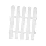 Gadpiparty Weißer Kunststoff zaun Wetterfester Gartenzaun mit Glatter Oberfläche für Blumenbeete Dekoration und Kinderspielbereiche Langlebig UV beständig Einfach Montierbar Flexibel