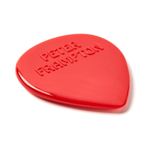 Médiators vintage Peter Frampton en forme de larme rouge rigides pour une attaque précise