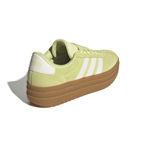Image of adidas Womens Vl Court Bold Lace Up Sneakers Shoes Casual - Pink