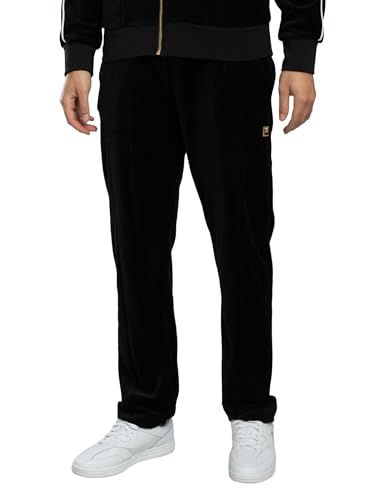 Pantalon de jogging en velours FILA Lorrie pour homme noir doux