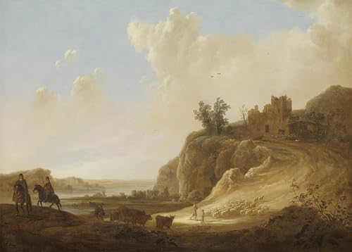 Château par Aelbert Cuyp poster pour habiller un grand mur vide