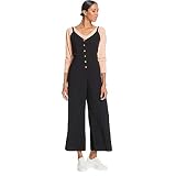 Roxy Women's Soft Landing Ankle Length Strappy Jumpsuit, Anthracite 211, XS
