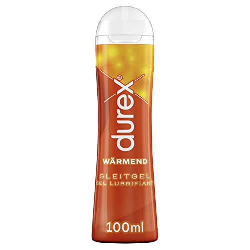 Durex Gleitgel Wärmend – Angenehme Textur mit wärmendem Effekt & Gleitfähigkeit, Kondom-geeignet, abwaschbar, klebt nicht & hinterlässt keine Flecken – 100 ml