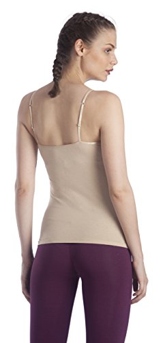 Image of Lavos Women's Camisoles, Sleeveless Long Tank Top, Anti-Microbial Bamboo Cotton Camisole Slip, Adjustable Straps Spaghetti Tops, Comfortable Inner Slips for Women