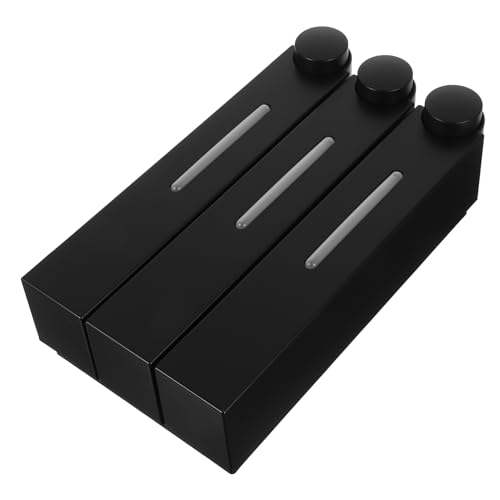 SOLUSTRE 3 Wall Mounted Chamber Soap Dispenser for Bathroom Space Saving Shampoo and Conditioner Organizer Refillable Shower Supply with Convenient Access for Body Wash