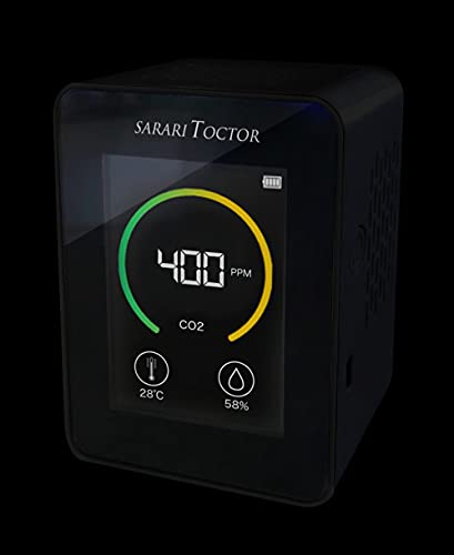 RedSpyce RS-E1835 コンパクト二酸化炭素濃度計 BLACK 6台セット RS-E1835-6