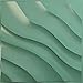 Ekena Millwork 19 5/8"W x 19 5/8"H Modern Wave EnduraWall Decorative 3D Wall Panel, Sea Mist (12-Pack for 32.04 Sq. Ft.