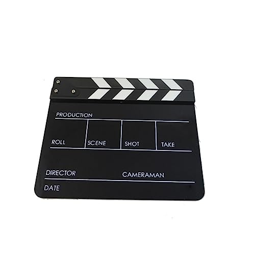 GRIRIW Movie Clapboard Directors Film Clapboard Movie Clapper Vintage Clapperboard Movie Directors Clapboard Cut Action Scene Clapper Movie Scene Clapper Scene Clapper Board Black