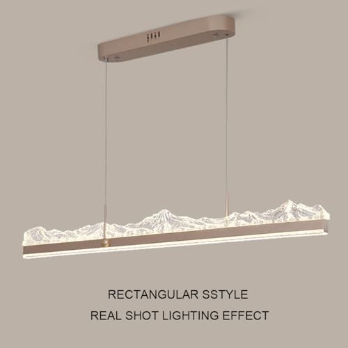 Led lampe de salle à manger avec télécommande lustre intensité variable 120cm - 5