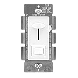Maxxima LED Dimmer Electrical Light Switch - 3-Way/Single Pole Use, 600 Watt Max, LED and Incandescent Compatible for Dimmable Home Lighting Needs. Perfect for Living Room, Kitchen, and Bedroom