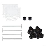 Contenu du lot : trois choix de paquets pour s'adapter à différentes configurations : A : 2 planches de peur. B : 2 planches à plumes plus 2 pieds, 4 vis et 4 écrous. C : 2 planches à plumes plus 2 pieds, 6 vis, 6 écrous et 6 curseurs. assurez-vous de sélectionner le bon pack pour votre machine.
