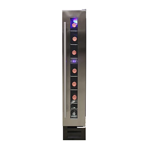 Image of Vinotemp 7 Bottle Built-in Style Wine Cooler with Stainless Steel Door Trim and Dual Pane Glass