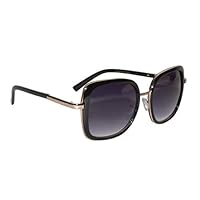 Peter Jones Black Square Oversized Sunglasses for Girls/Women (RD008B)-Pack of 1